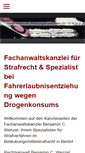 Mobile Screenshot of drogenanwalt-berlin.de